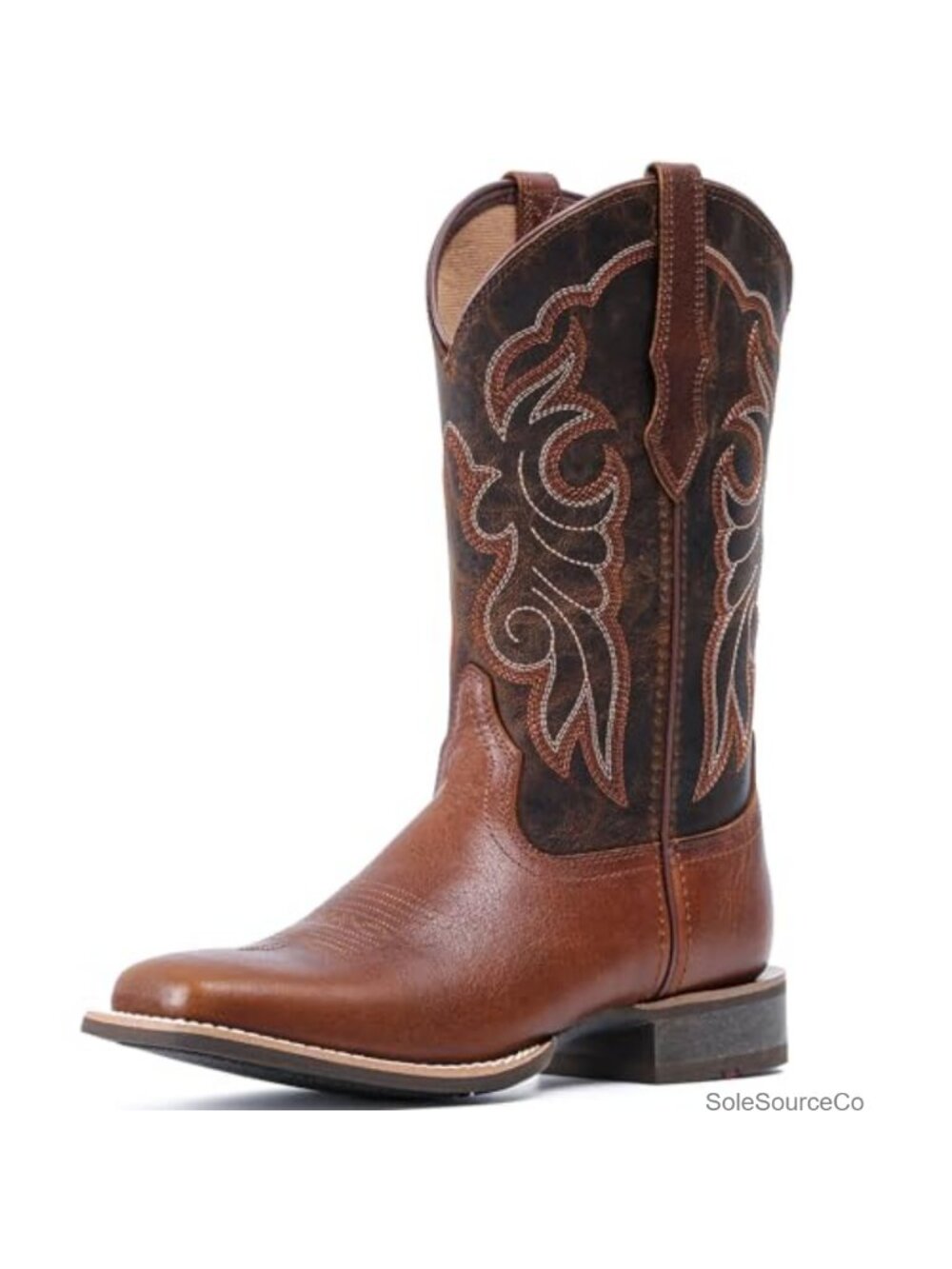 Handcrafted Full-Grain Leather Western Boots Square Toe